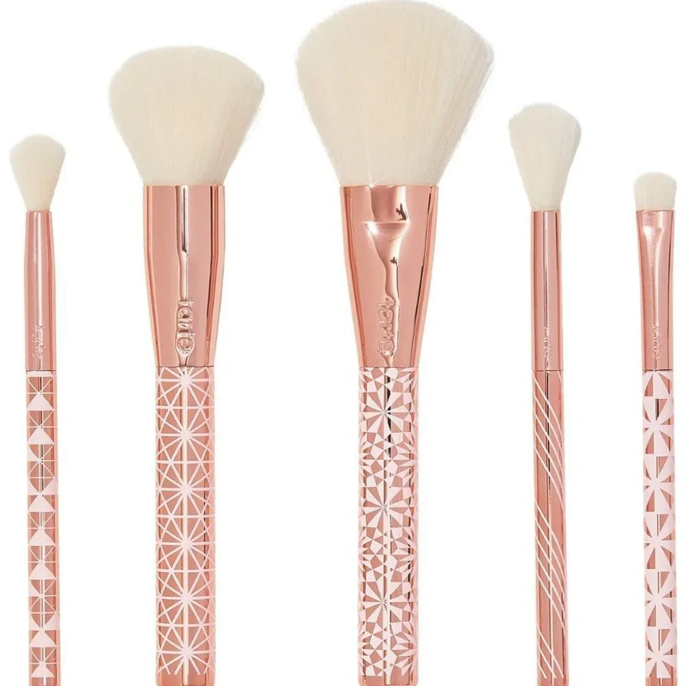 Tarte 5-Piece Collector's Set  Brush Set: Highlighter, Powder, Eyeshadow Brushes